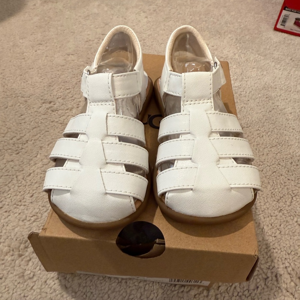 White Kids Sandals